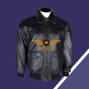 Mens Leather Bomber Jacket